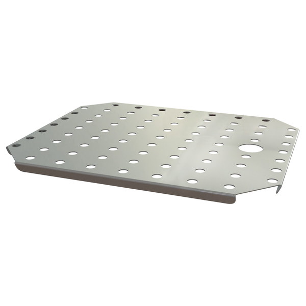 Cadco Half Size False Bottom for Steam Pan, Stainless Steel CDT-2